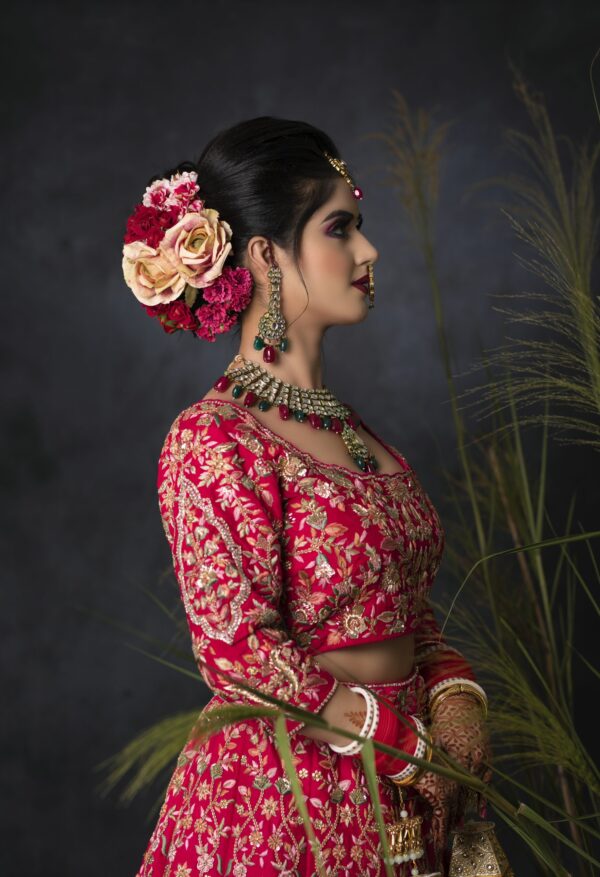Fuschia Pink Lehnga Choli With Resham Embroidery