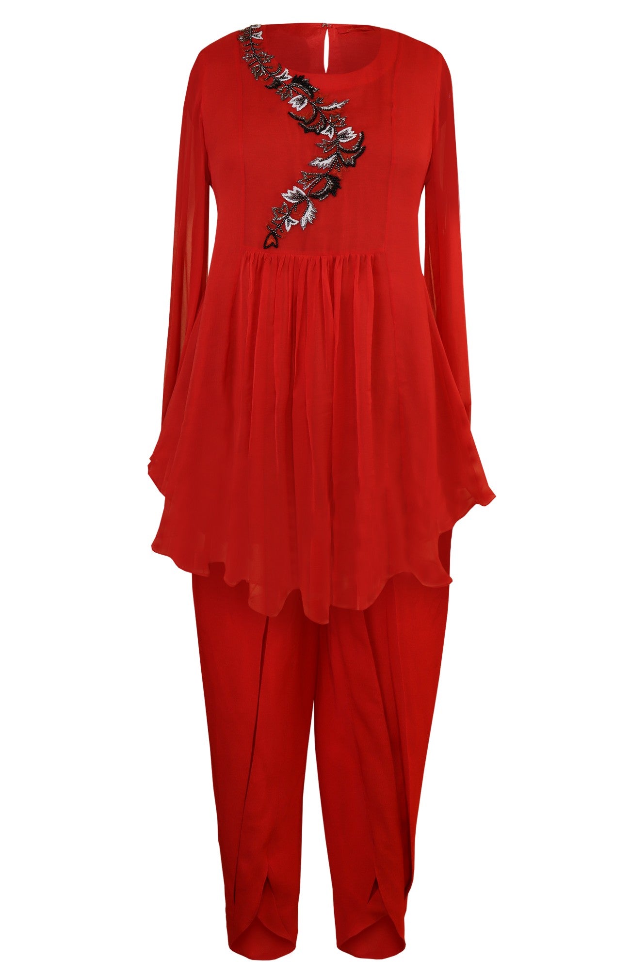 Short Shirt With Tulip Salwar