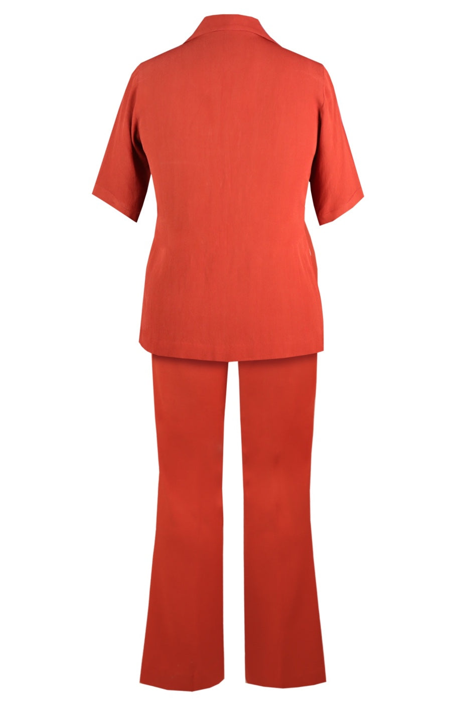 Ferns Double Layer Shirt Co-ord Set - BRICK-O-LA