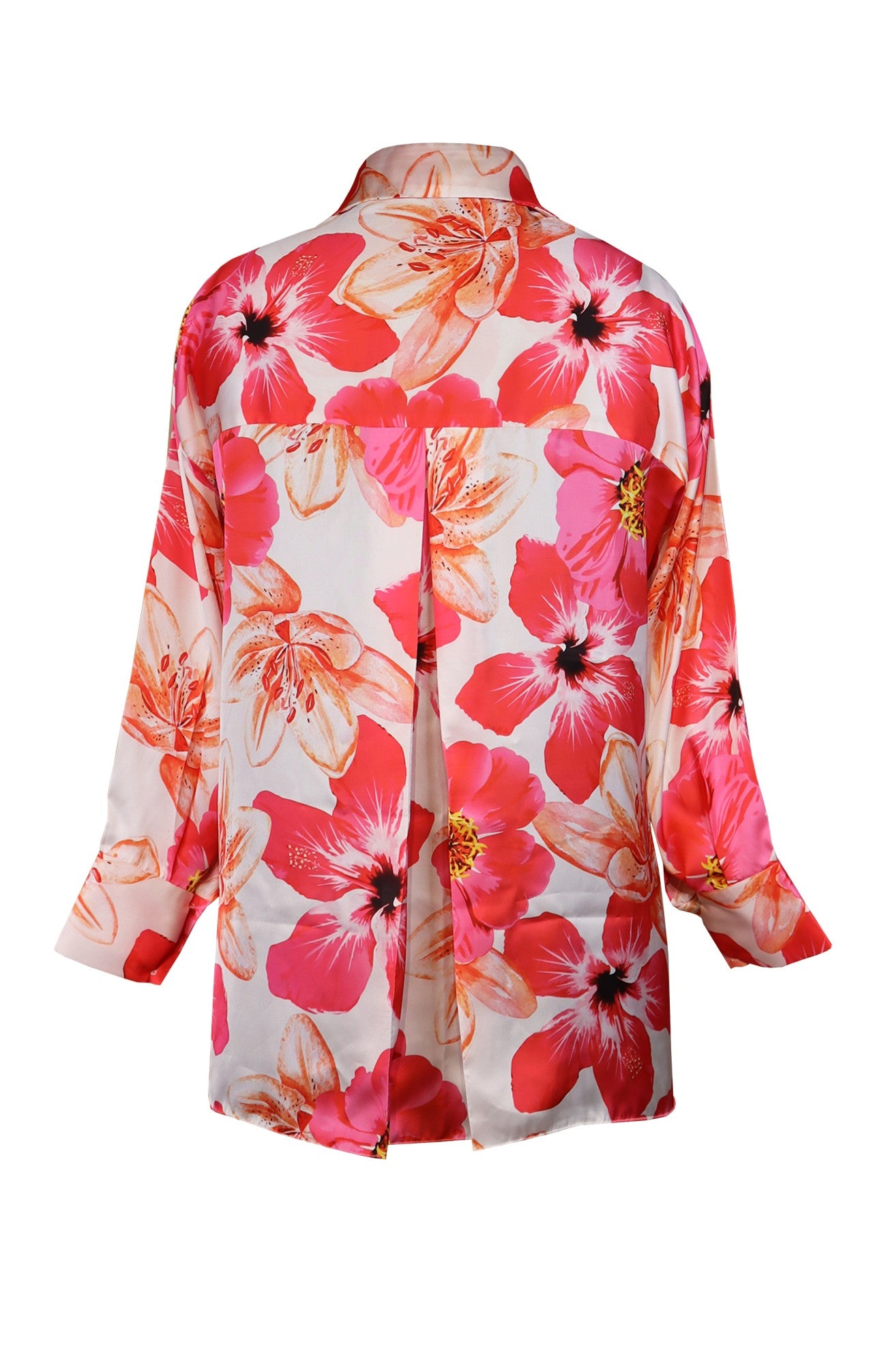 Floral Print Satin Shirt