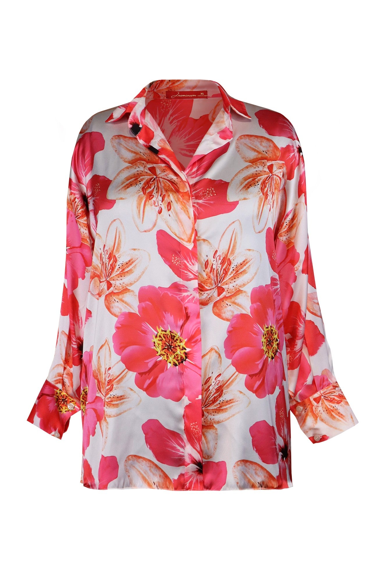 Floral Print Satin Shirt