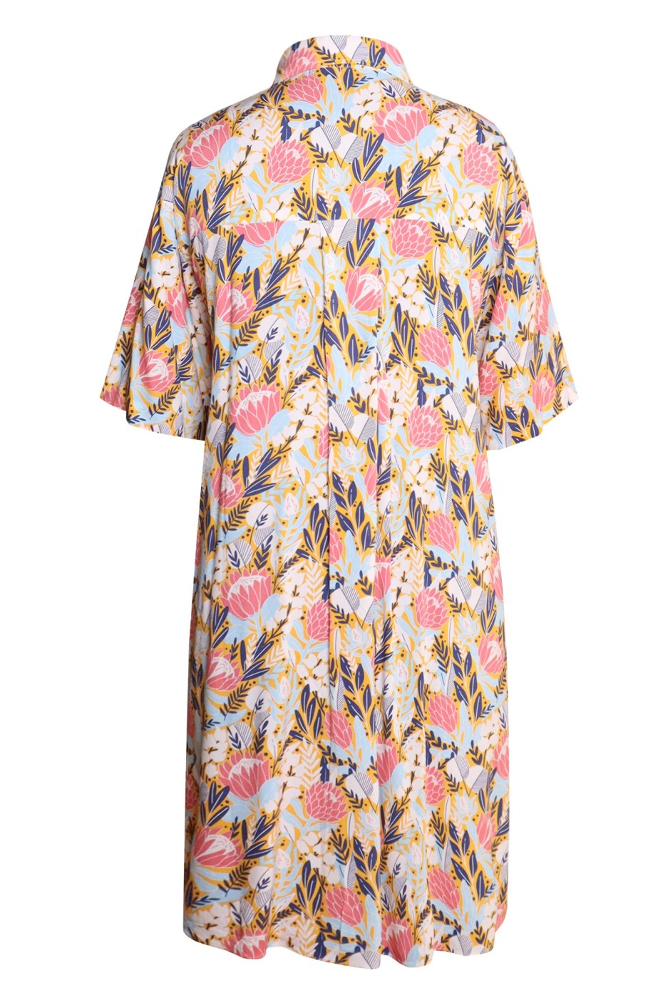 Printed Rayon Shirt Dress