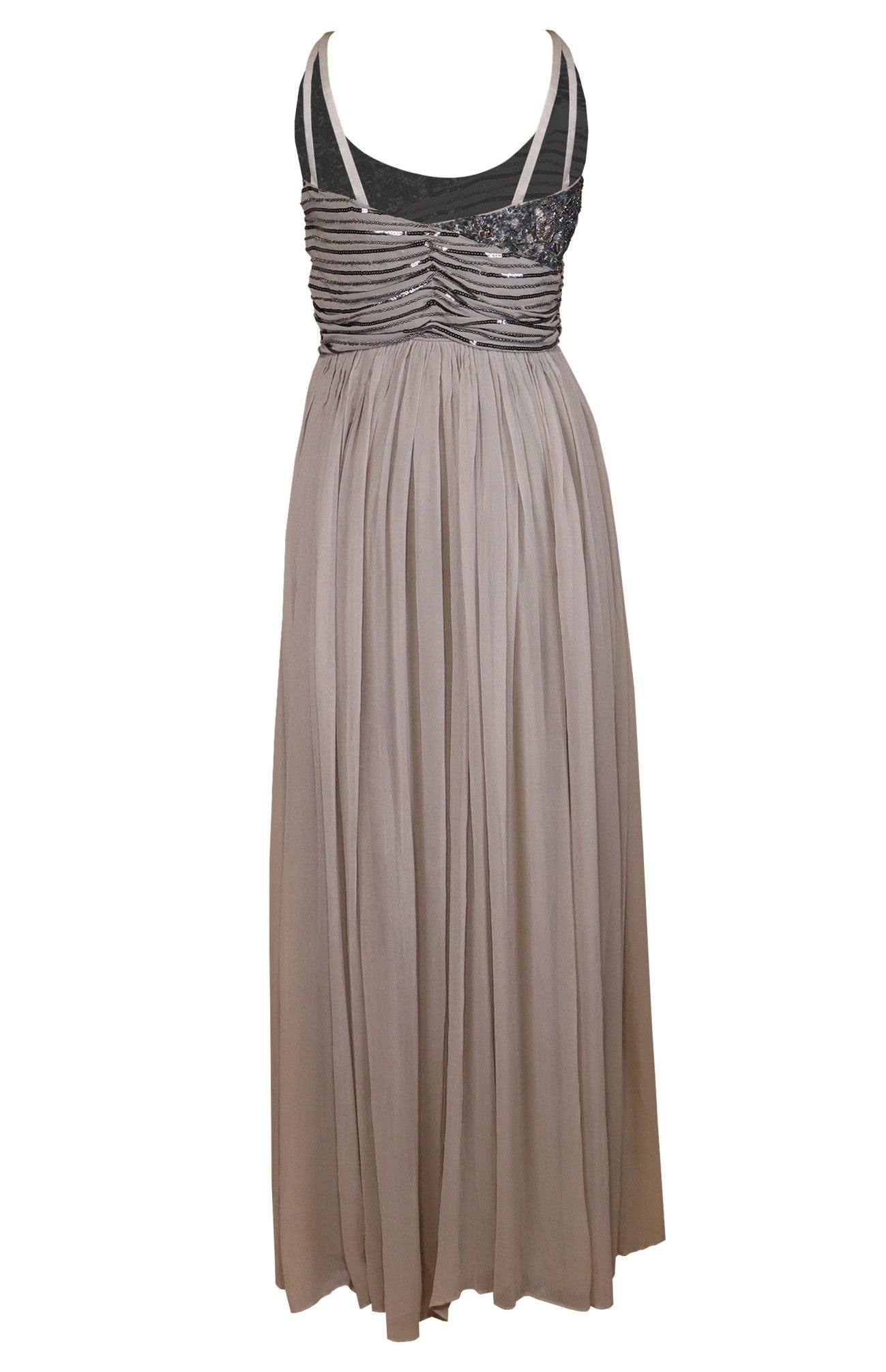 Silver Grey Georgette Maxi