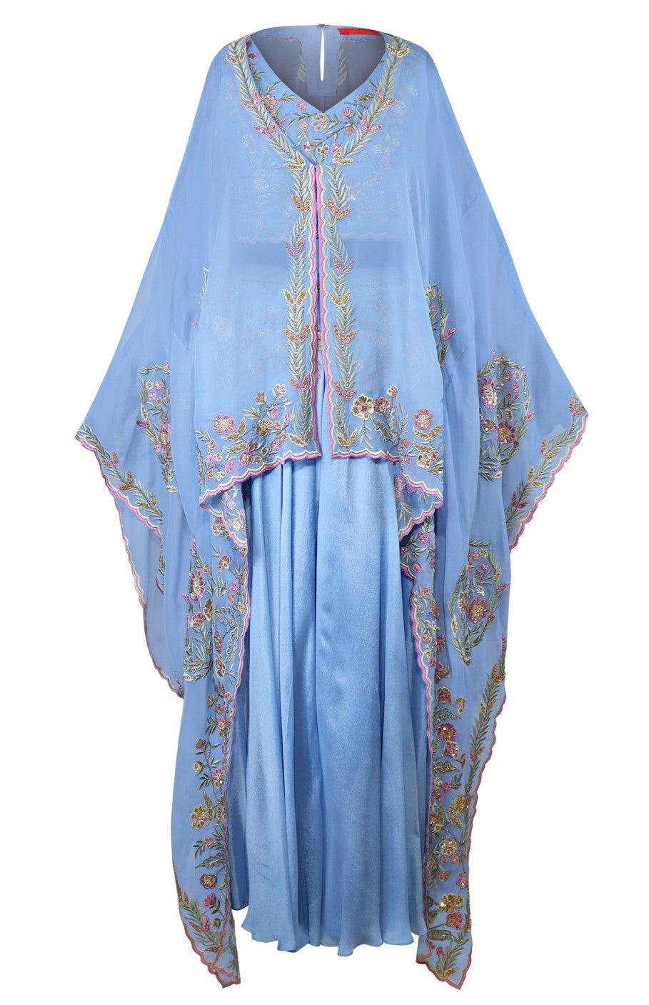 Cape Dress With Sharara
