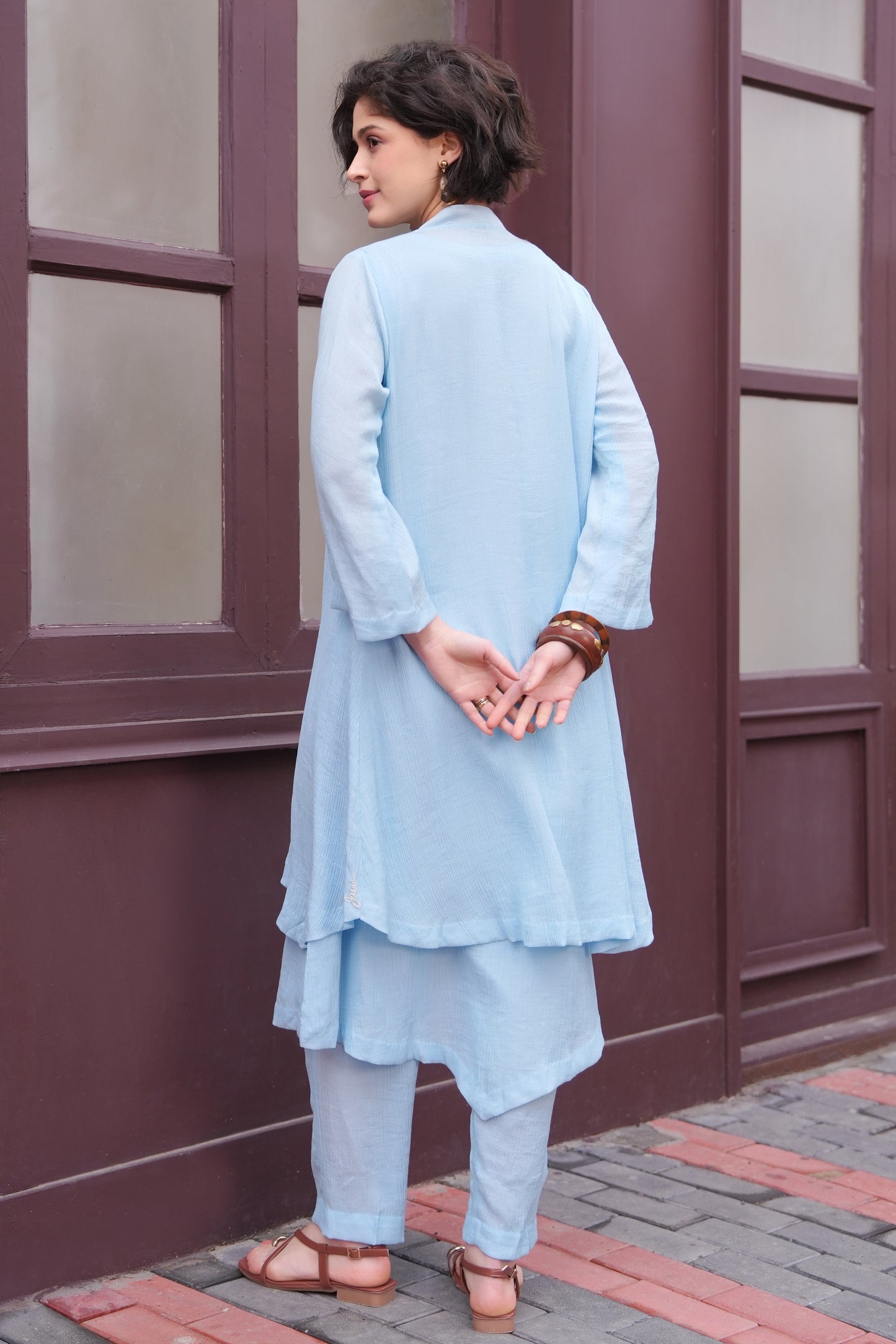 Palm Leaves 3Pc Kurta Set