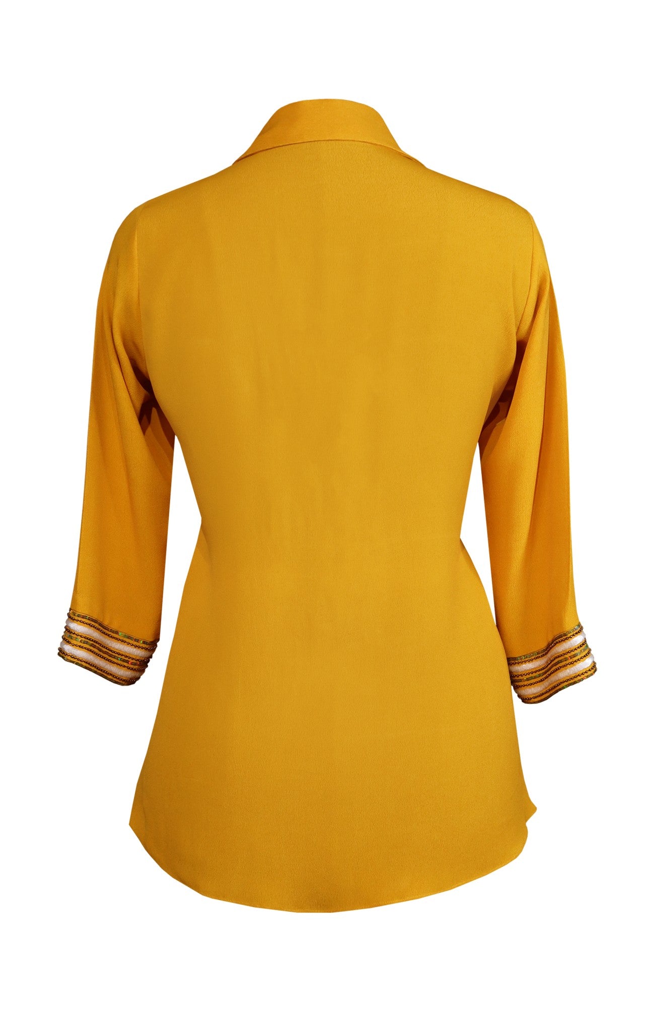 Sunflower Crepe Top - YELLOW