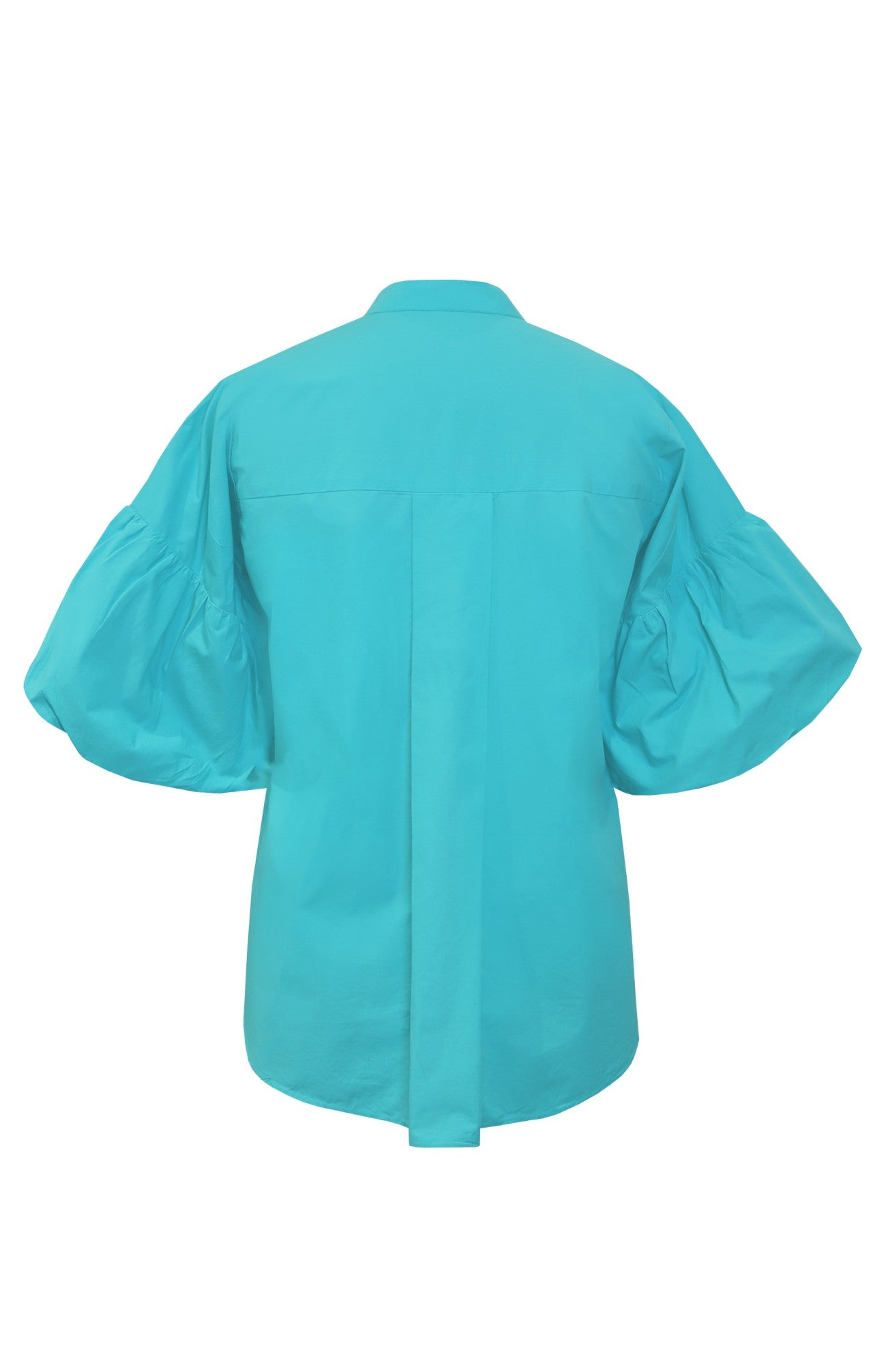 Cotton Shirt With Balloon Sleeves