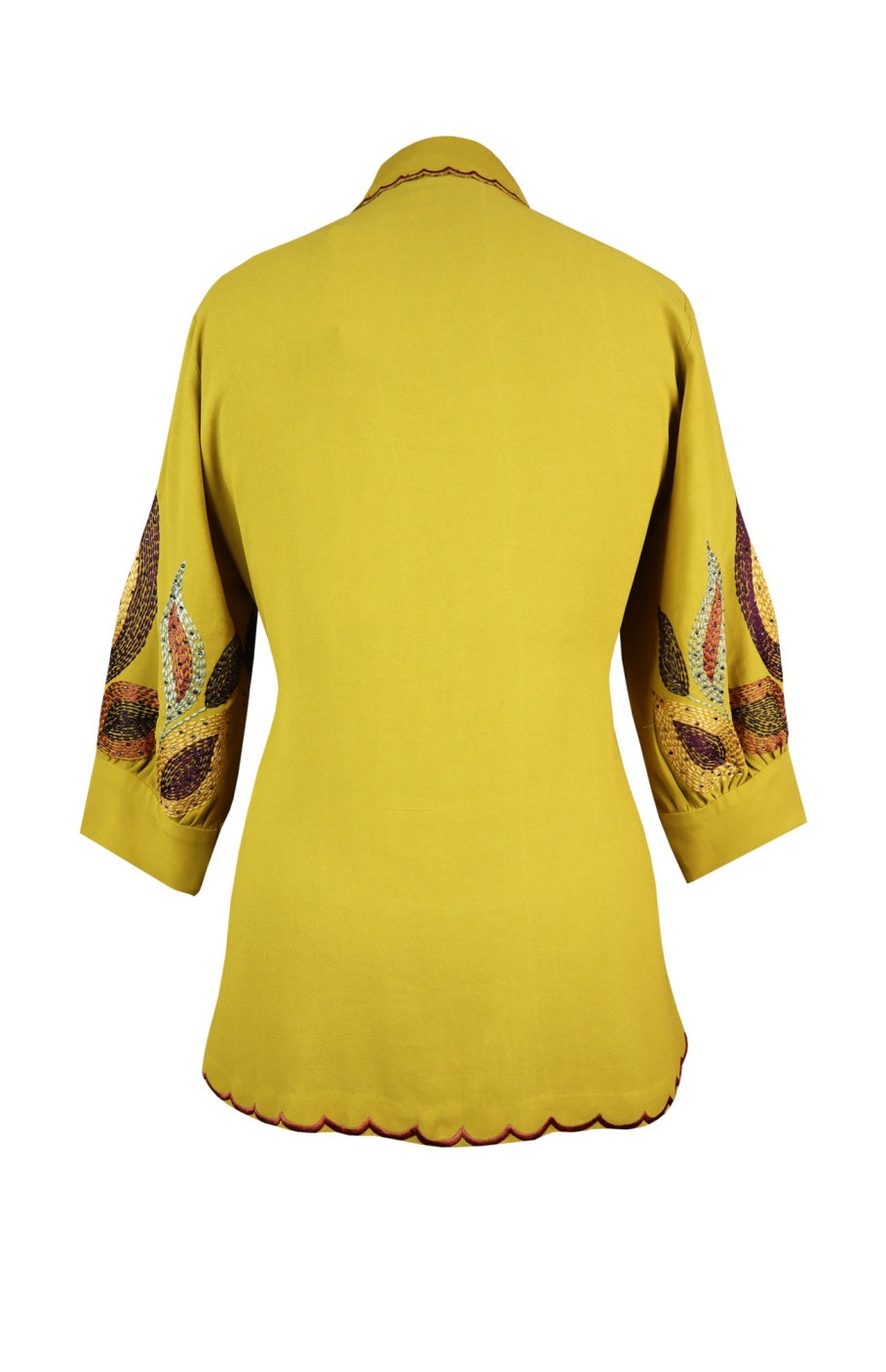 U-Cut Top - GOLDEN OLIVE
