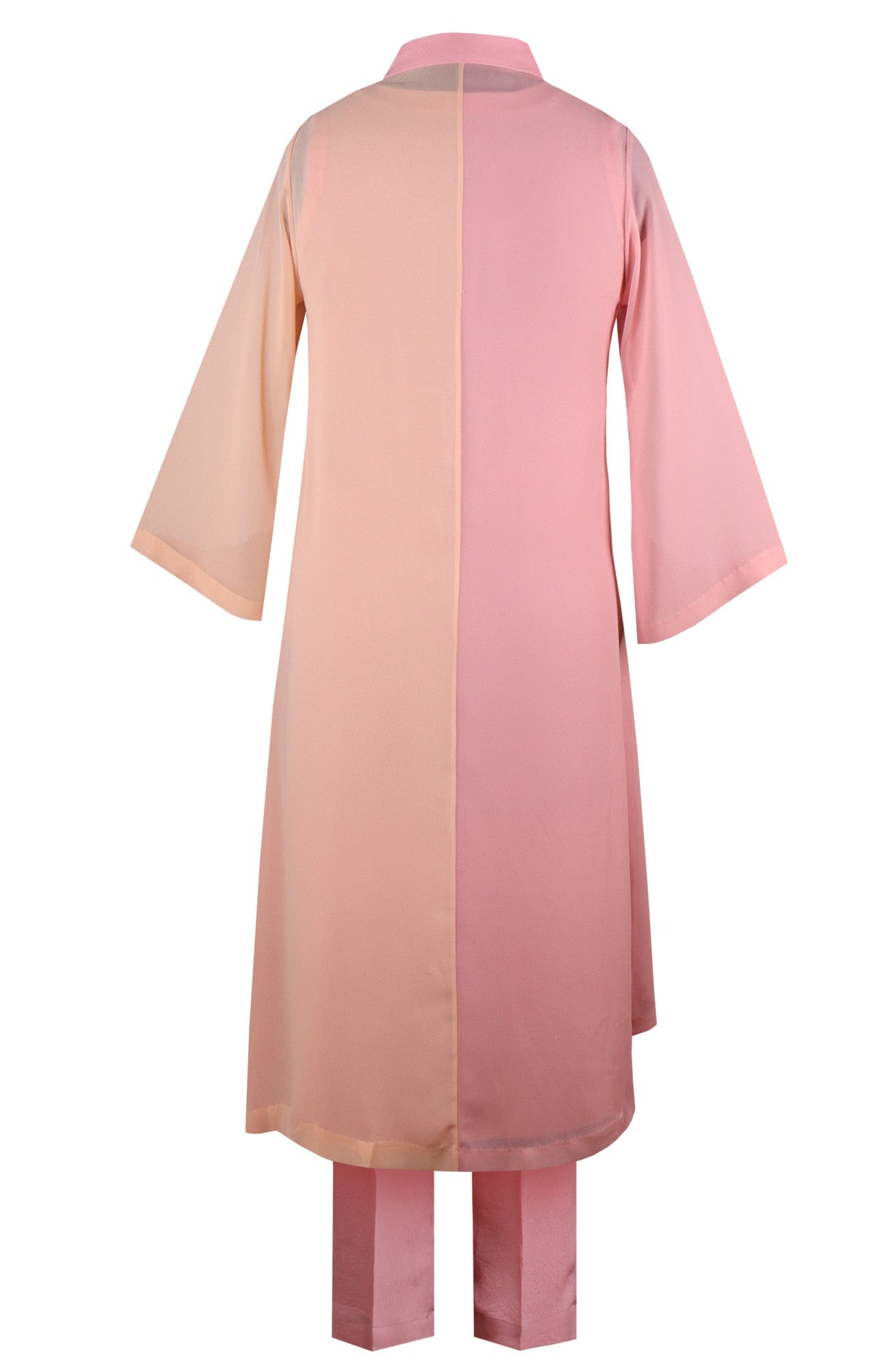 Violets 3 Pcs Kurta Set - PINK