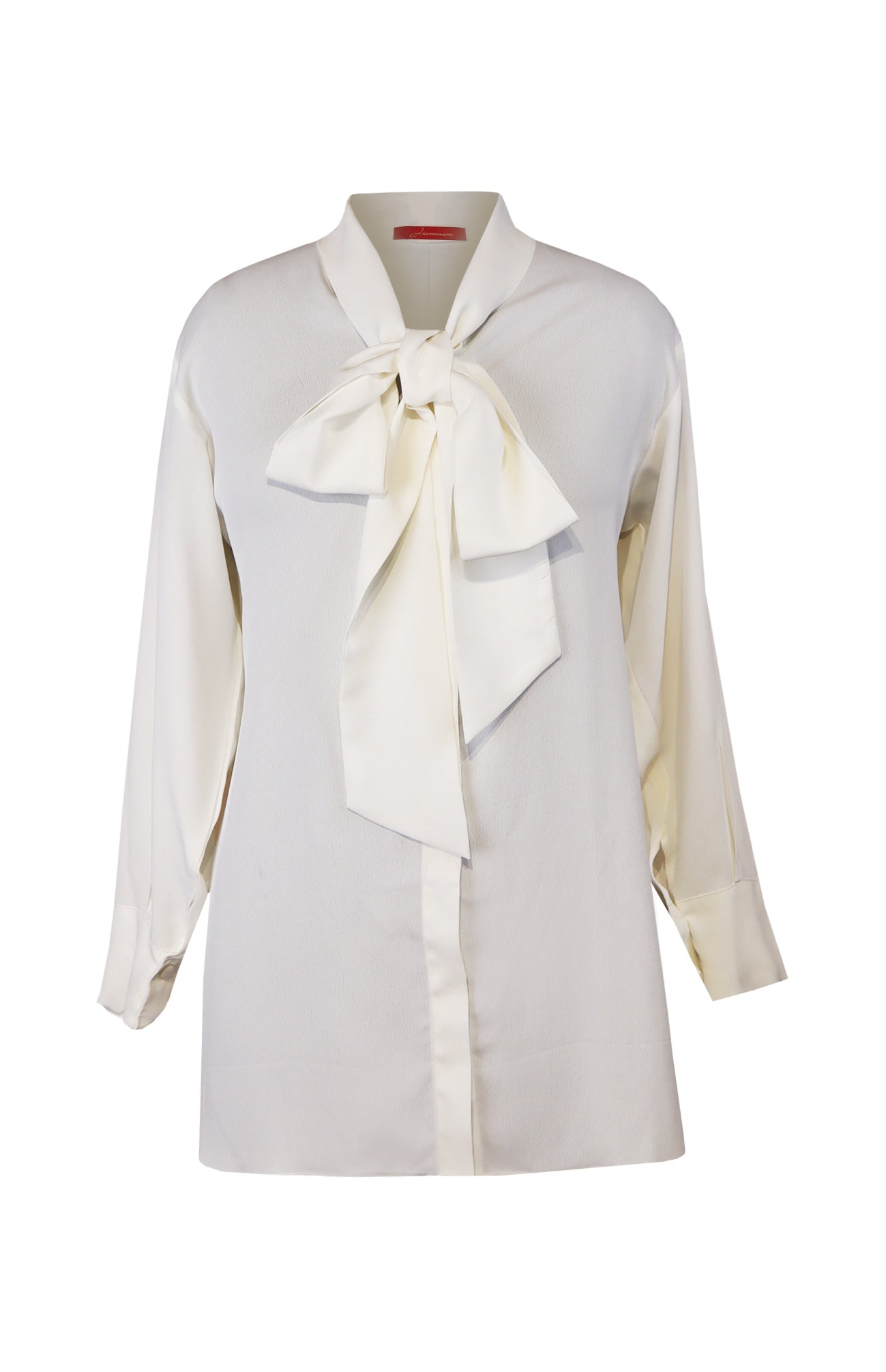 White Shirt with bow knot
