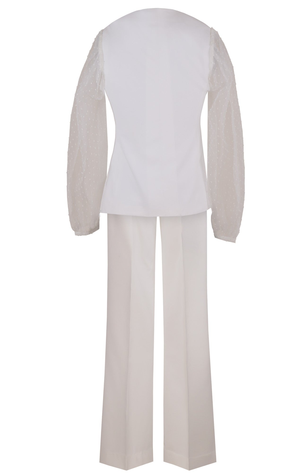 White Double Breast Co-ord Set