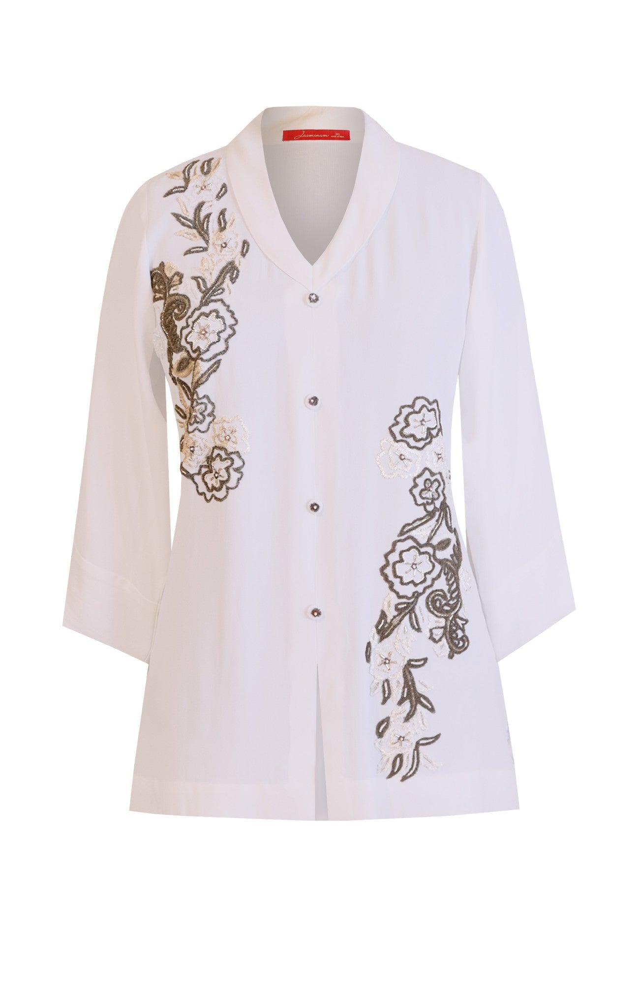 White Georgette Top