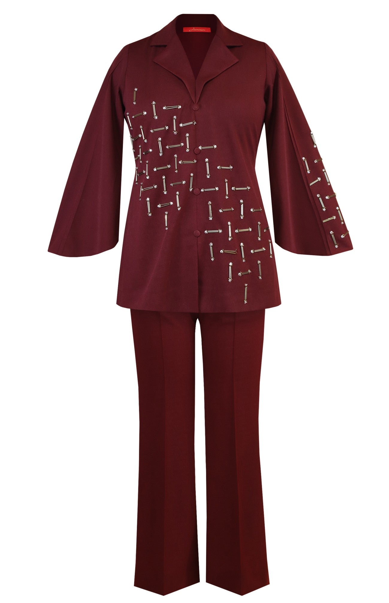 Winter Co-ord Set With Nalki Embroidery