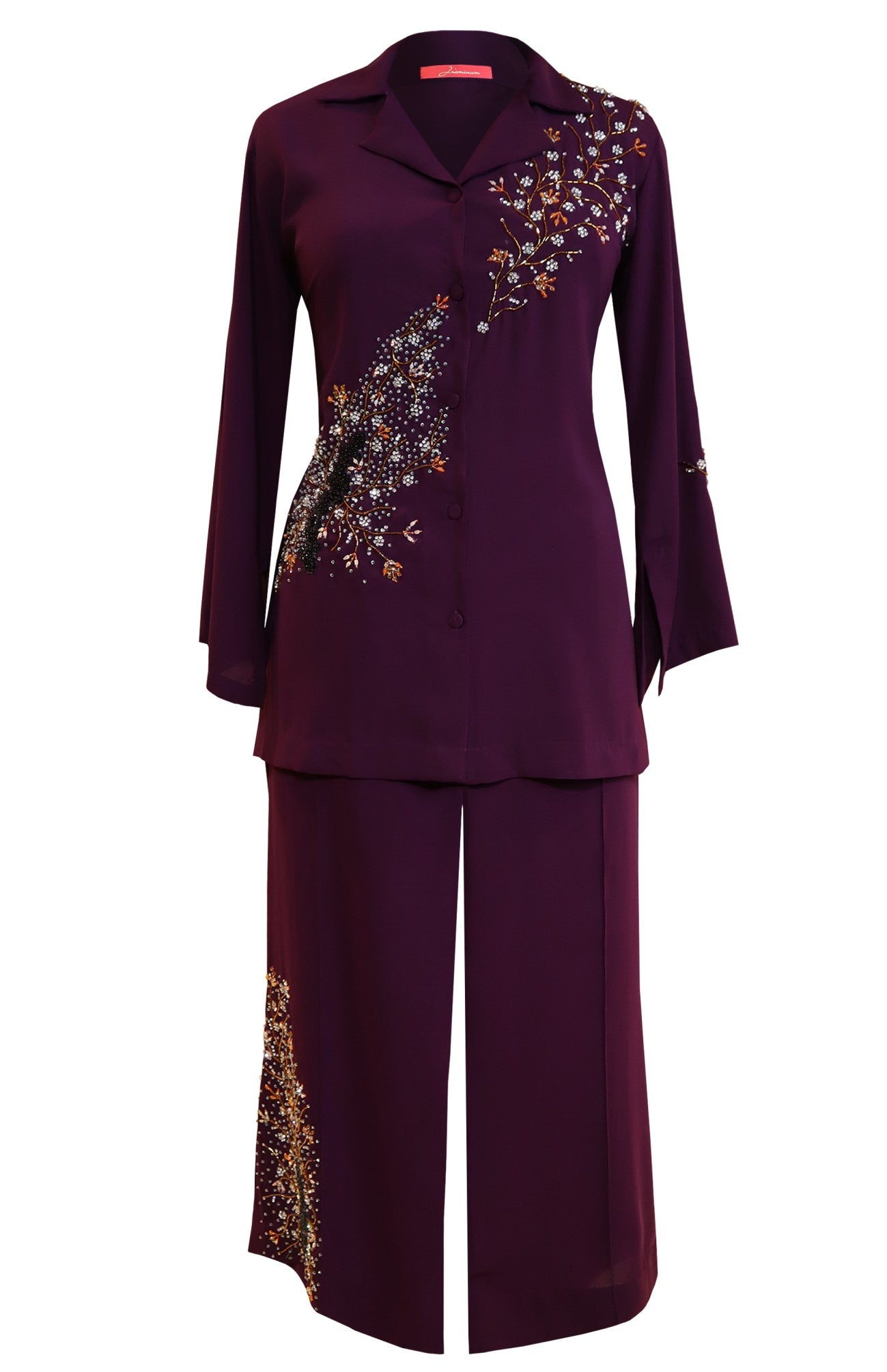 Sequins Embroidered Georgette Co-ord Set