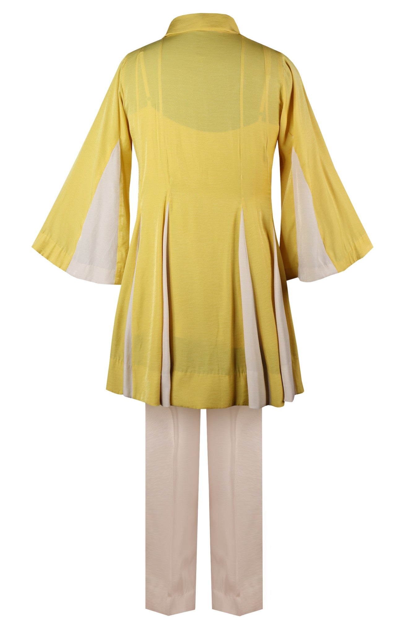 Godets Jacket Co-ord Set - YELLOW