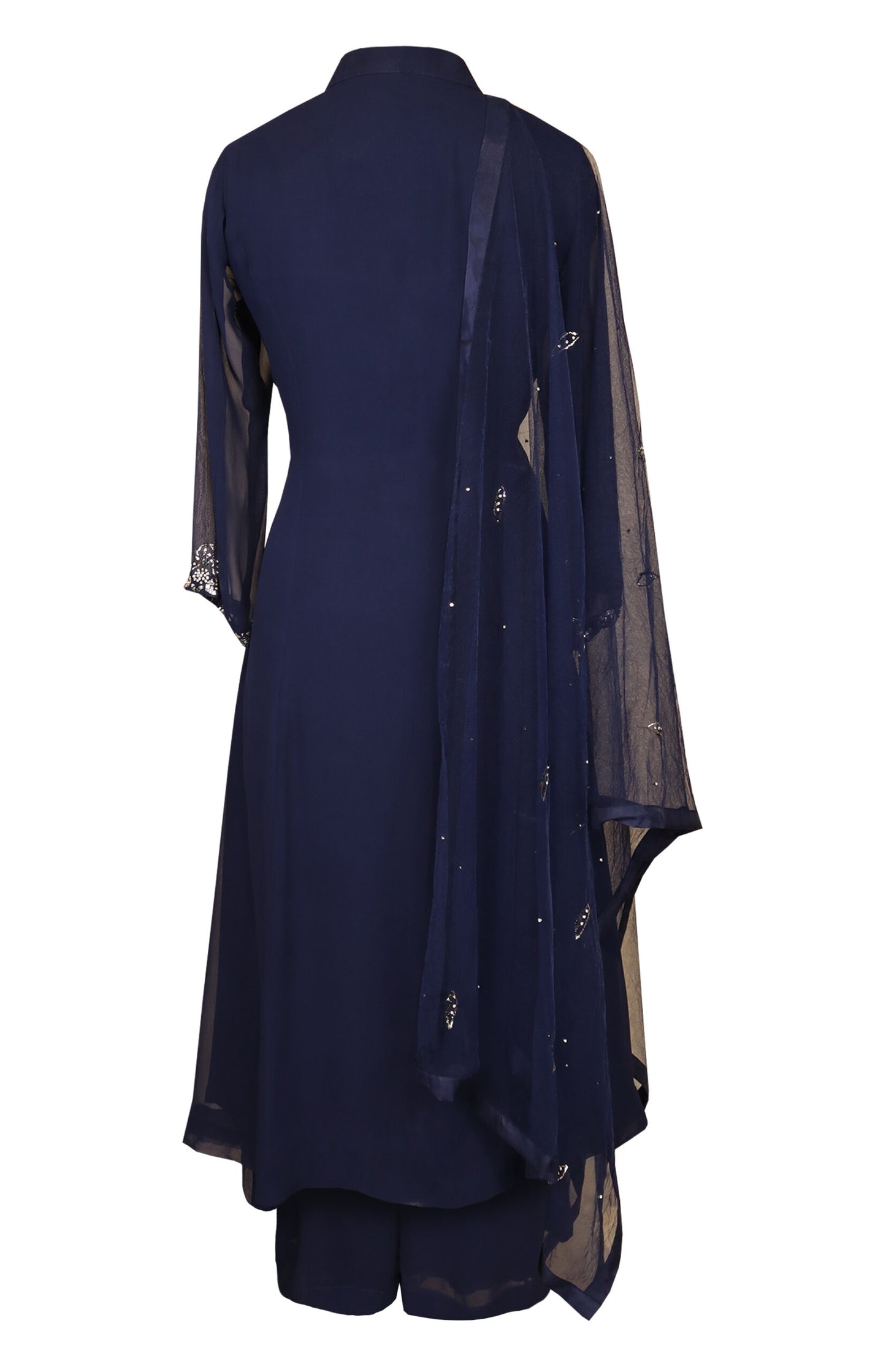 Georgette Kalidar Suit With Mukaish Embroidery
