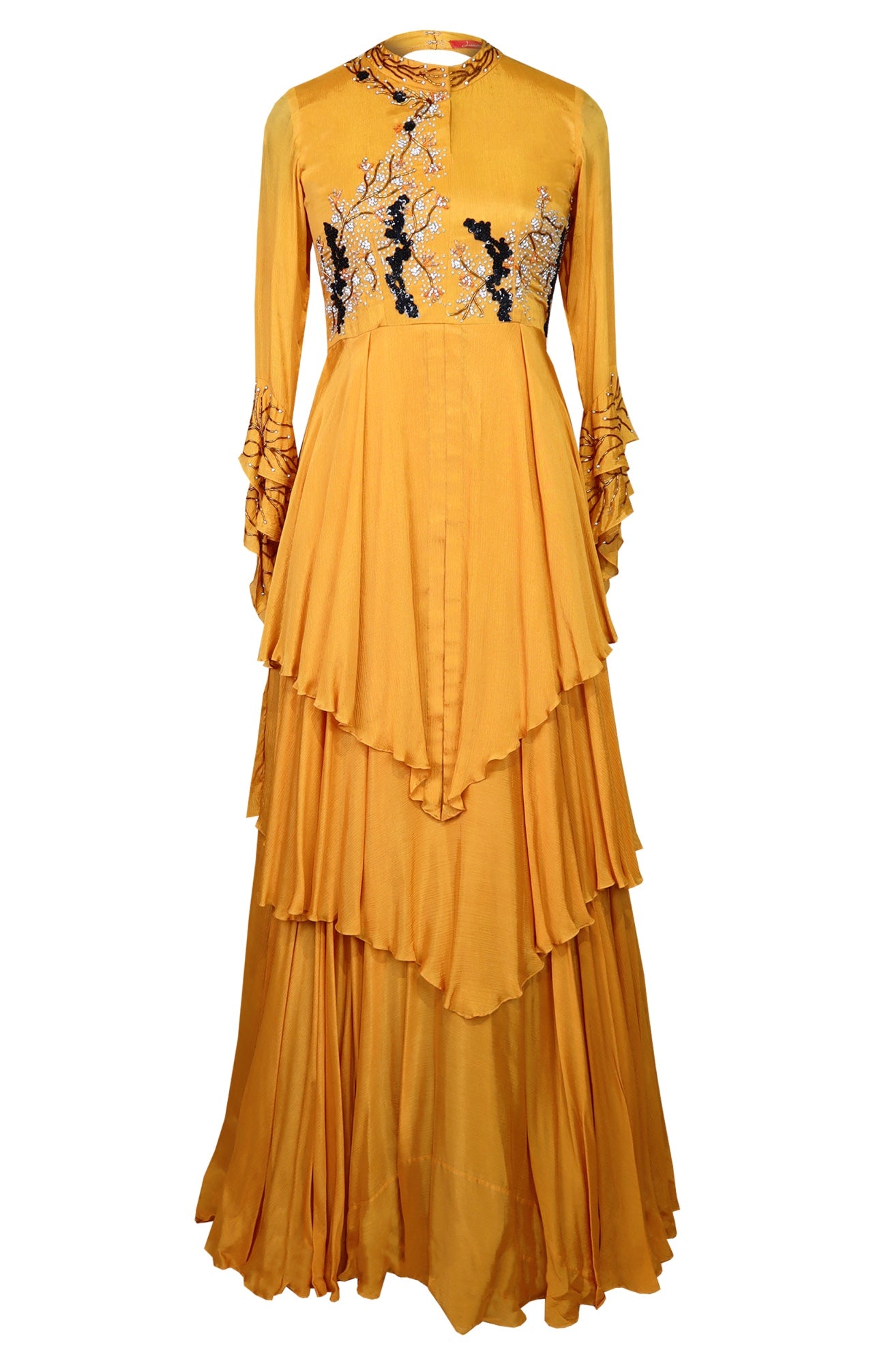 Chiffon Tiered Maxi Dress