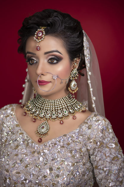 Ivory Lehnga Choli With Sequins And Pearl Embroidery