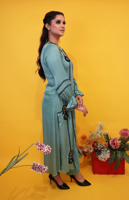 Cotton Satin Kurta Set