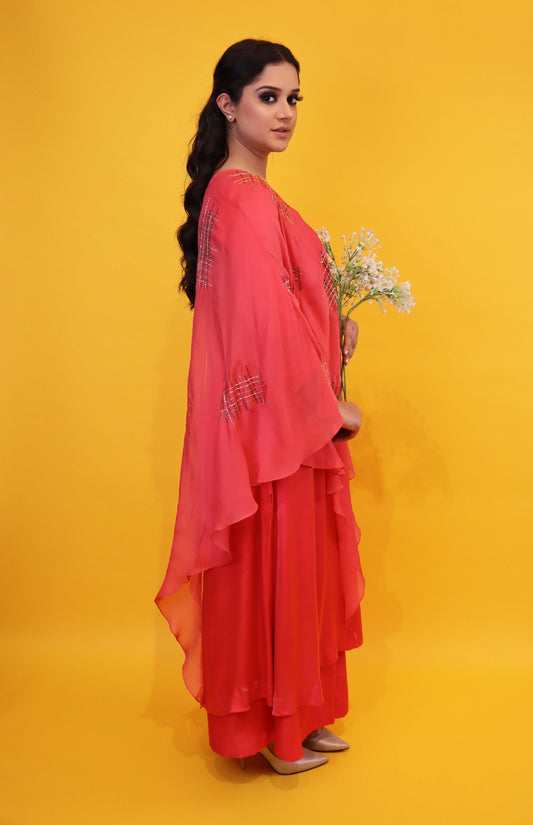 Kurta Set With Kaftan Sleeves