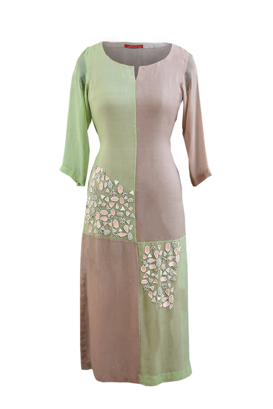 Colour Block Kurta