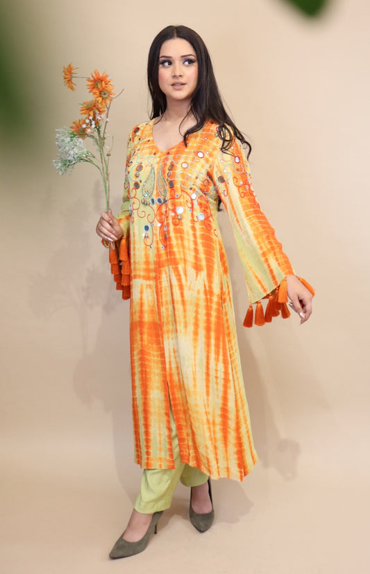 Tie & Dye Kurta Set