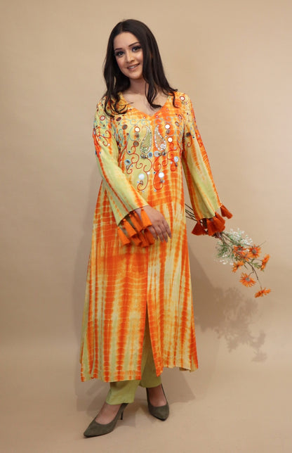 Tie & Dye Kurta Set
