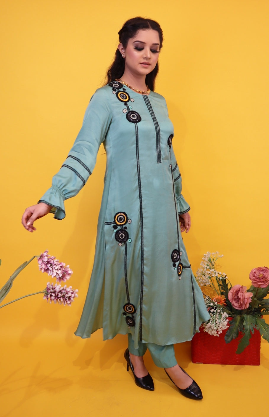 Cotton Satin Kurta Set