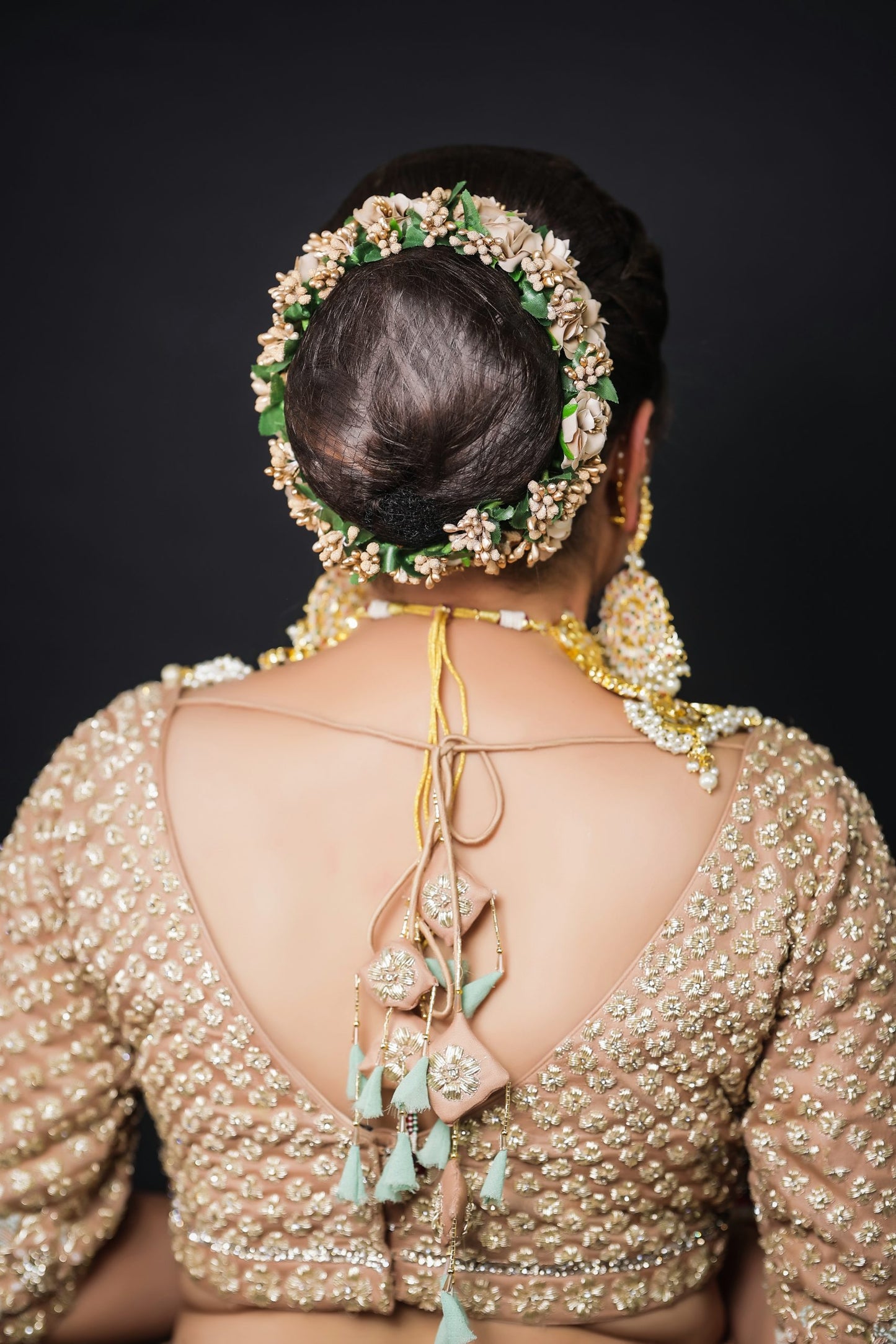 Golden Lehnga Choli With Zardozi Embroidery