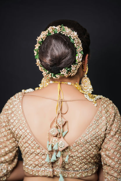 Golden Lehnga Choli With Zardozi Embroidery