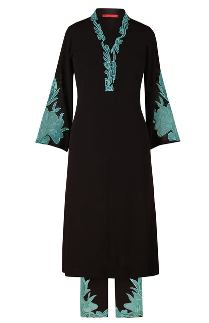 Appliqué Embroidery Kurta Set