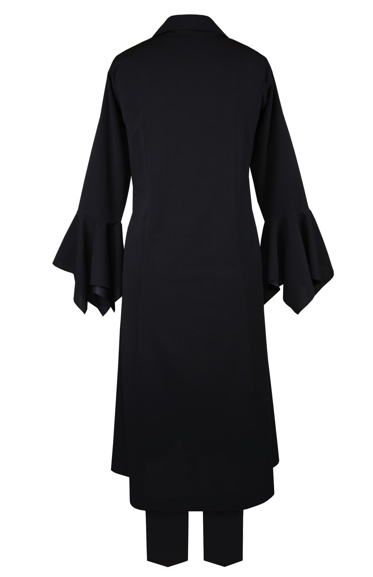 Bugs Embroidery Asymmetric Woollen Kurta Set