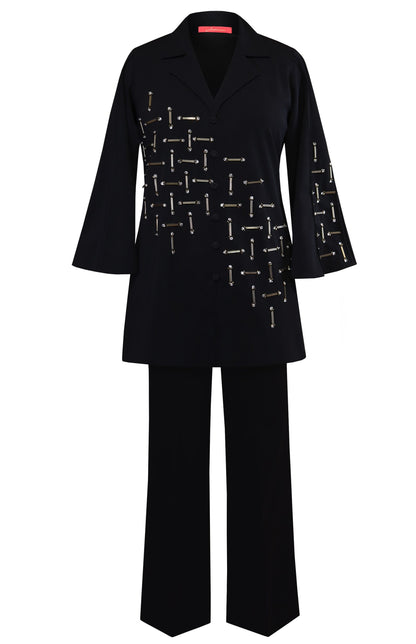 Winter Co-ord Set With Nalki Embroidery