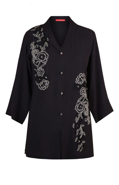 Georgette Top With Aari Embroidery