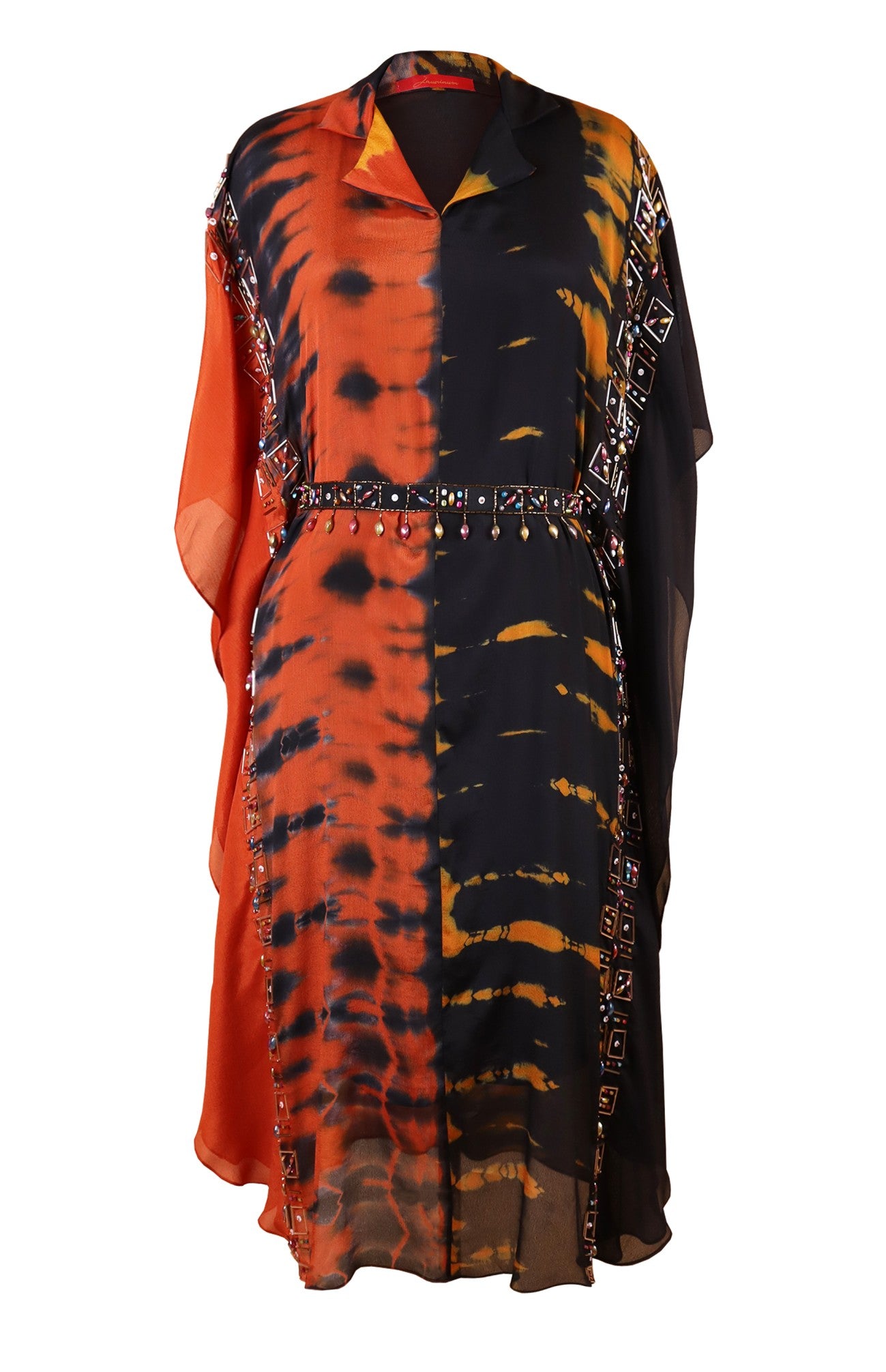 Tie n Dye Chiffon Kaftan