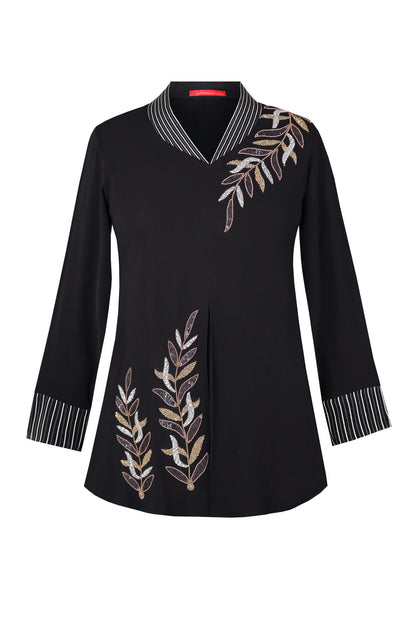 Palm Leaves Top - BLACK