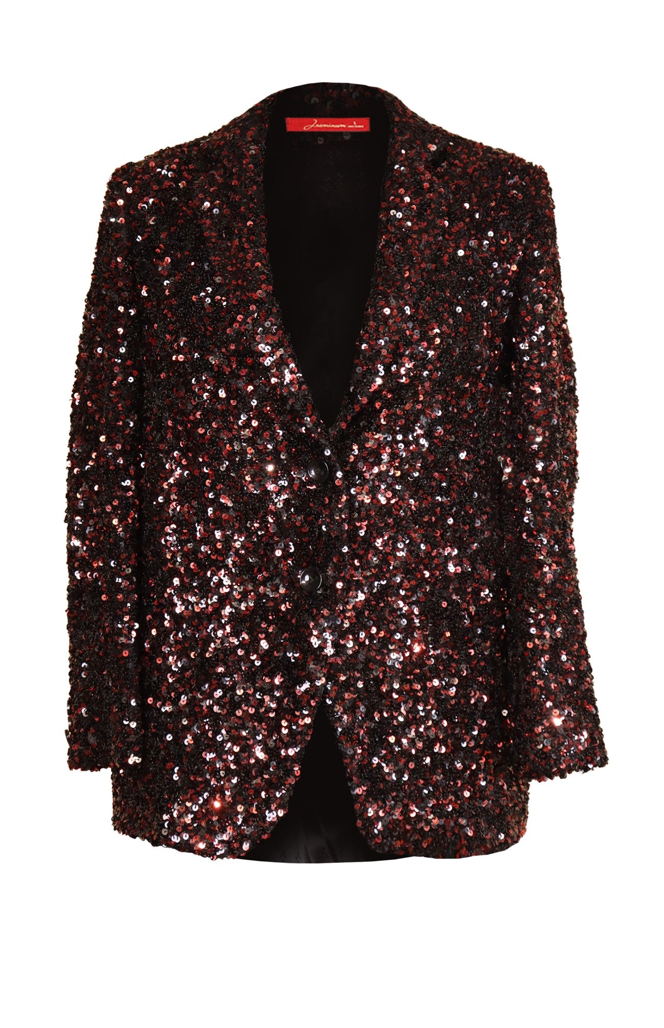 Black Red Sequins Jacket