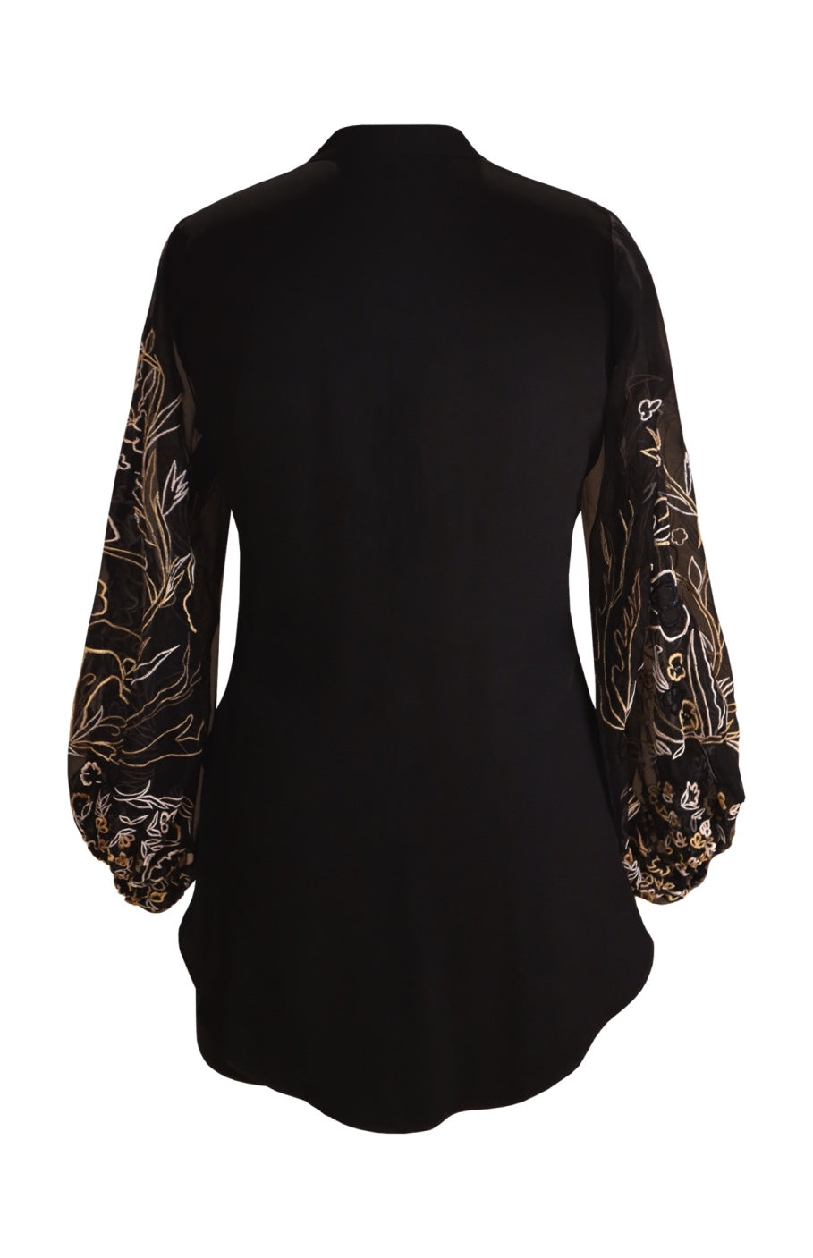 Balloon Sleeves Crepe Top