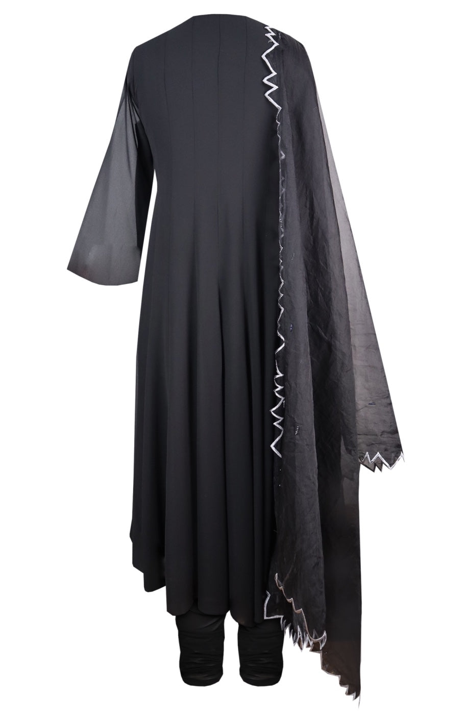 Lilies Georgette Anarkali - BLACK