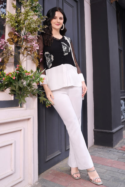Bloom Colour Block Co-ord Set - BLACK