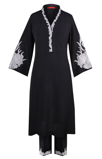 Appliqué Embroidery Kurta Set