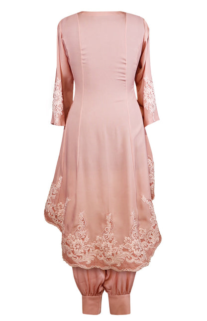 Tone On Tone Embroidery Short Anarkali