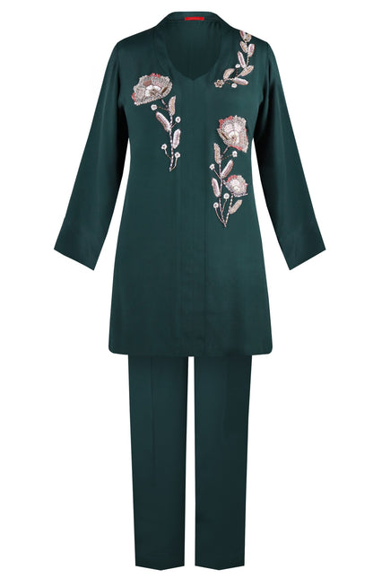 Short Crepe Kurta Set