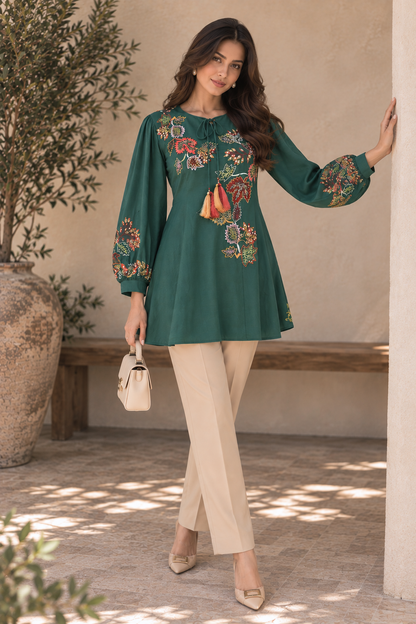 Aari Embroidery Co-ord Set