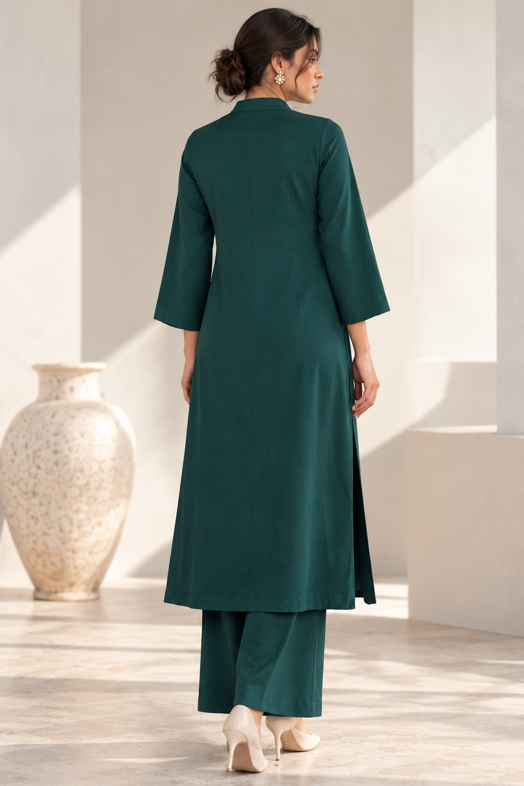 Grape Vine Embroidery Kurta Set