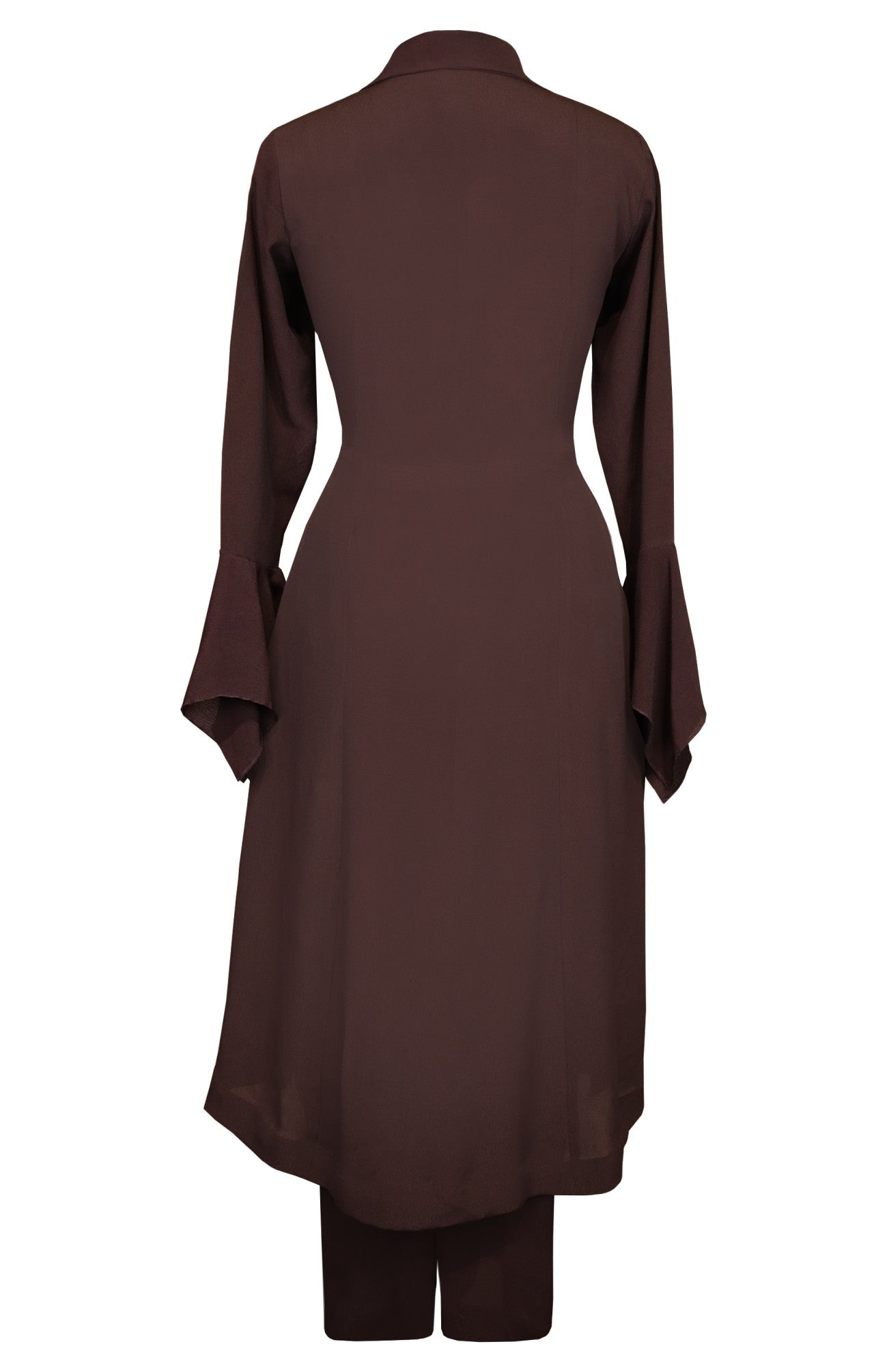 Bugs Embroidery Asymmetric Crepe Kurta Set