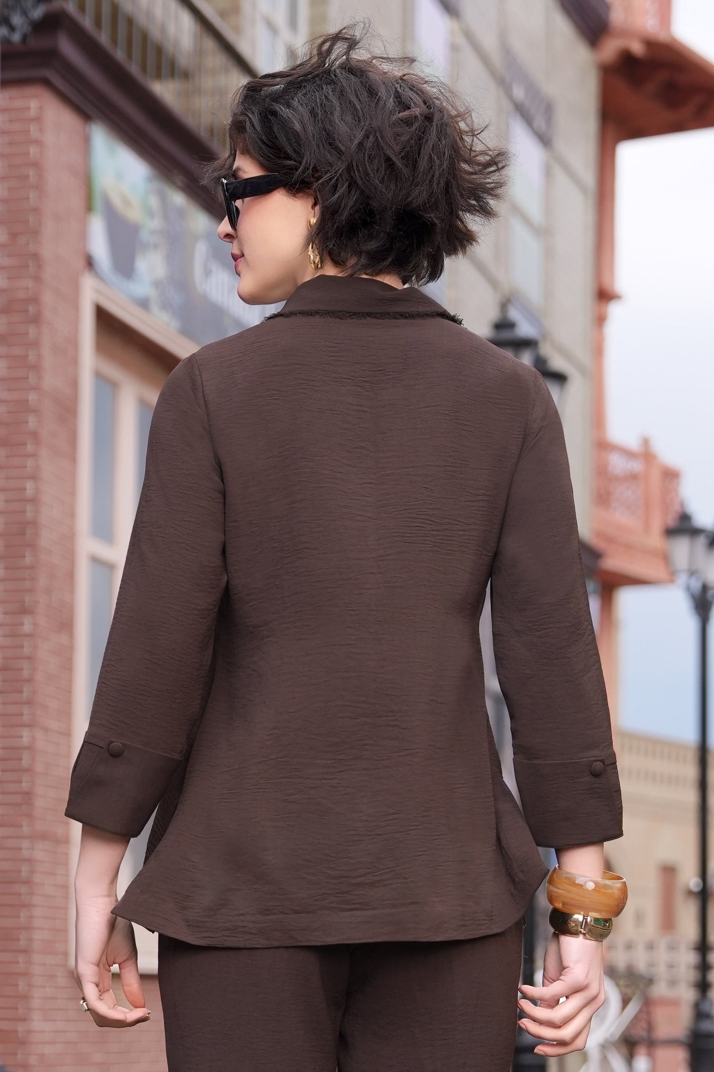 Tulips Top - BROWN