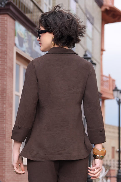 Tulips Top - BROWN