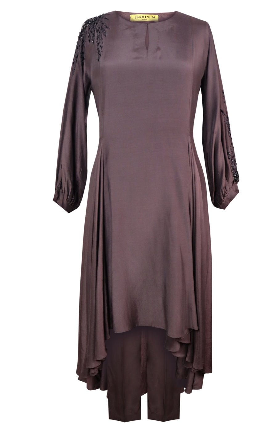 Ferns Asymmetric Kurta Set - COCOA