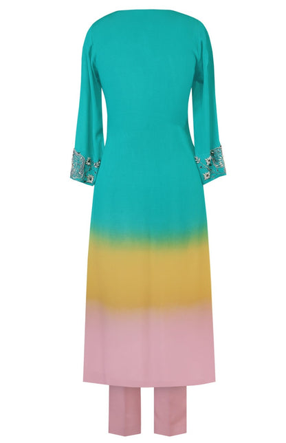 Bubblegum Ombré Kurta Set
